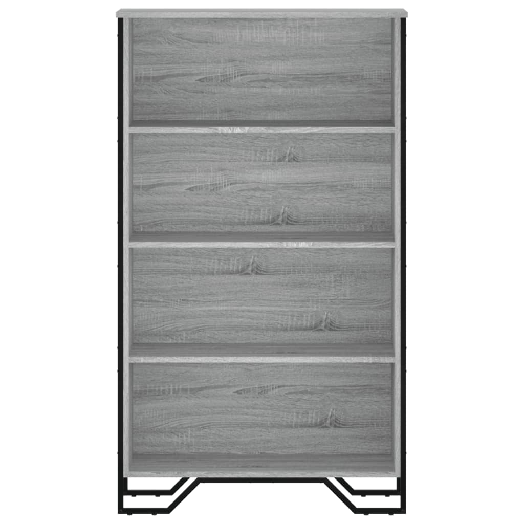 Bibliothèque sonoma gris 80x31x137,5 cm bois d'ingénierie - XIOS