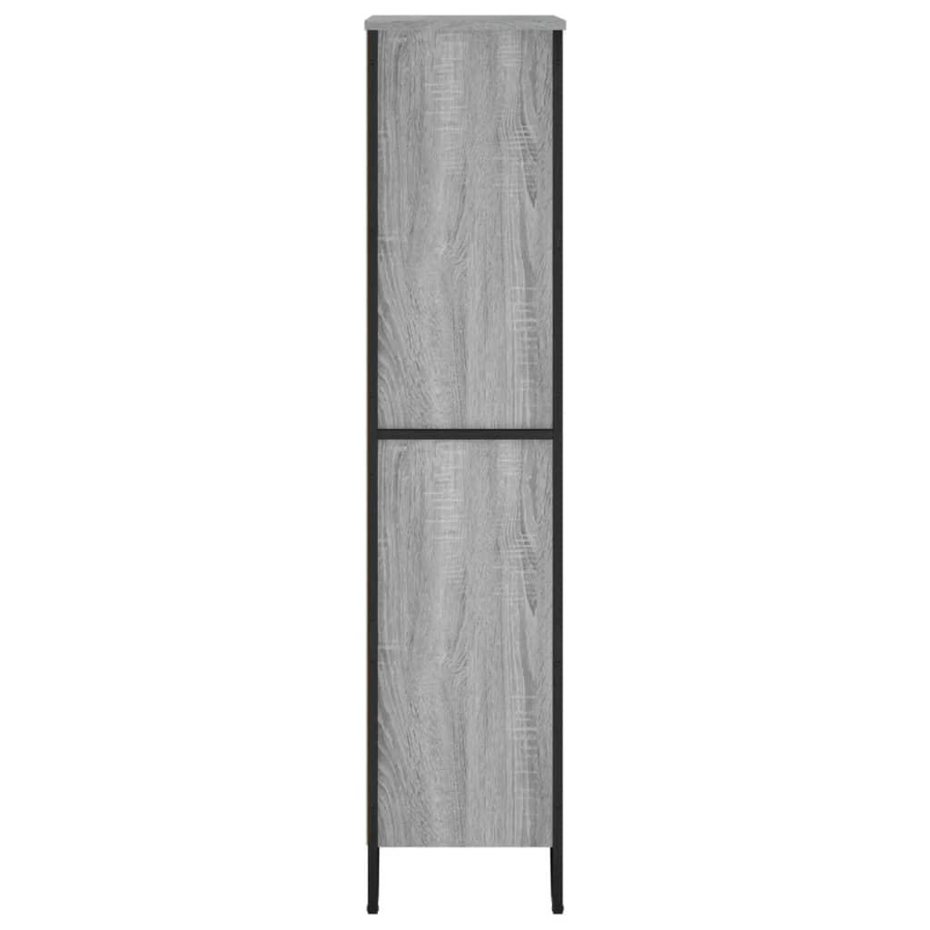 Bibliothèque sonoma gris 80x31x137,5 cm bois d'ingénierie - XIOS