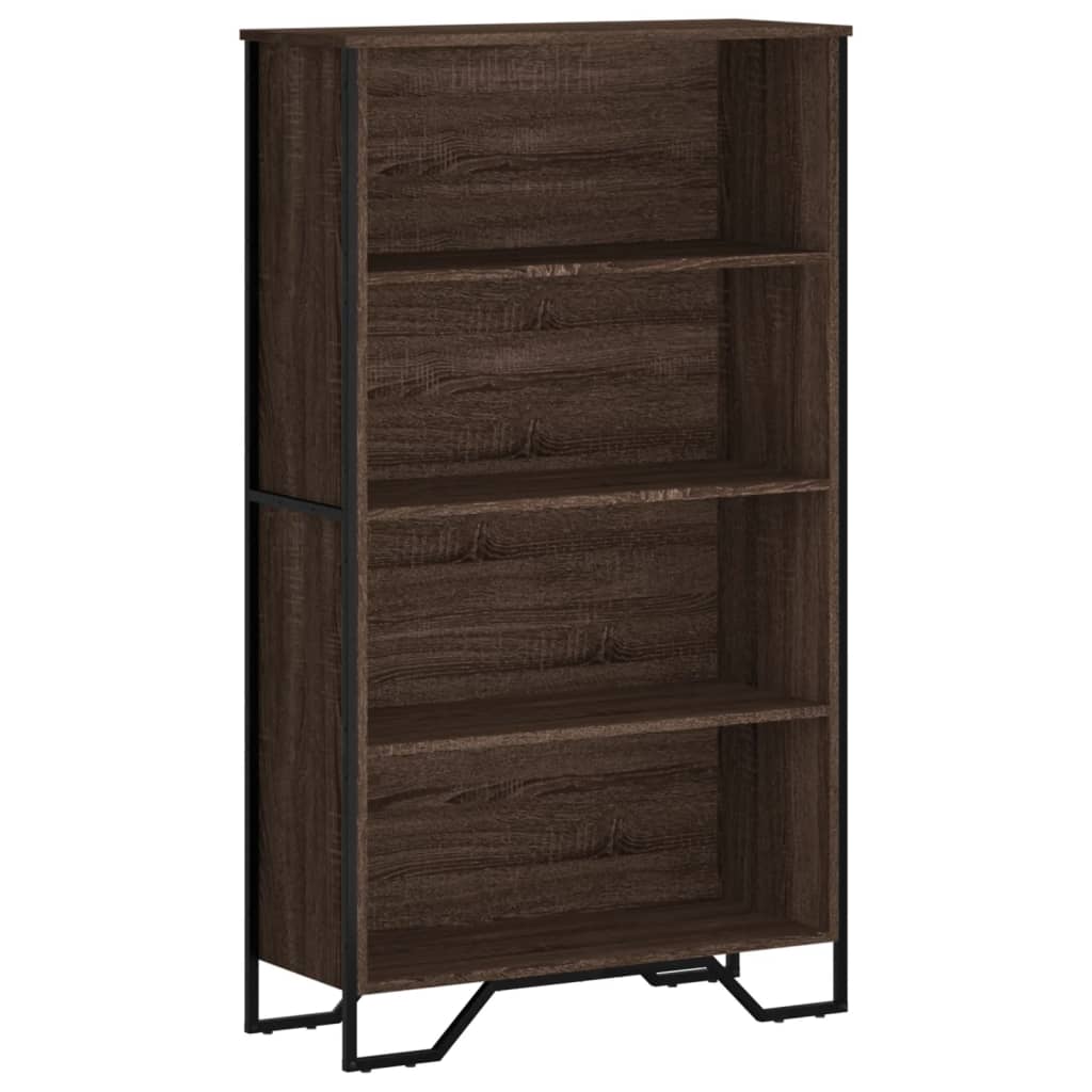 Bibliothèque chêne marron 80x31x137,5 cm bois d'ingénierie - XIOS