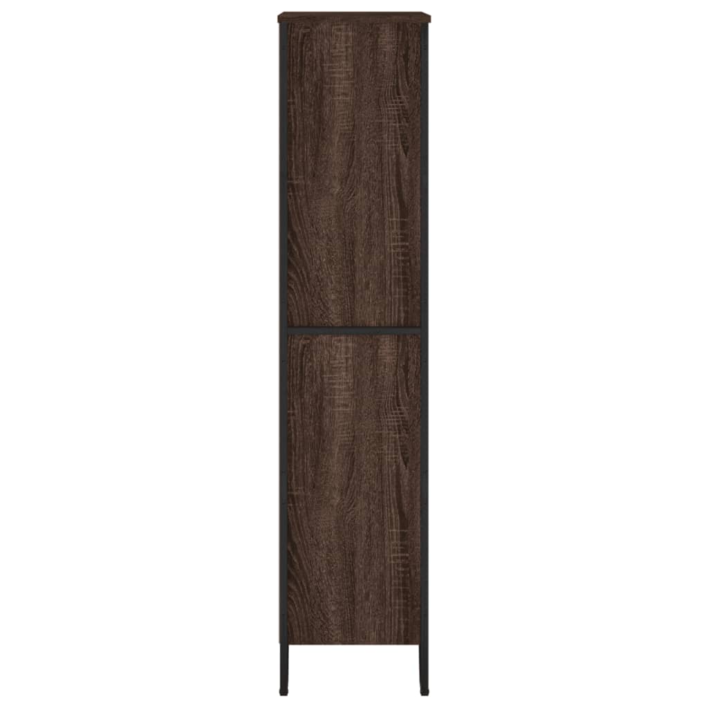 Bibliothèque chêne marron 80x31x137,5 cm bois d'ingénierie - XIOS