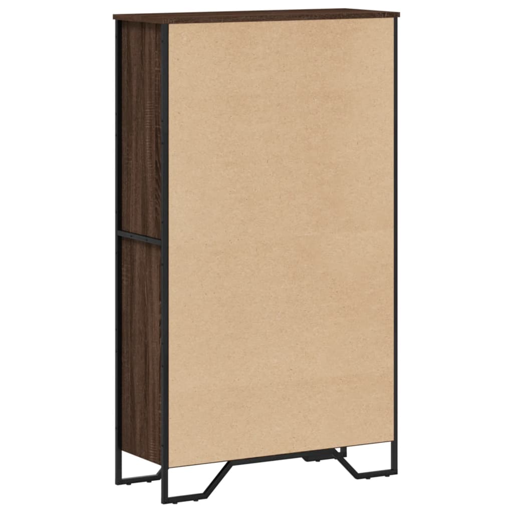 Bibliothèque chêne marron 80x31x137,5 cm bois d'ingénierie - XIOS