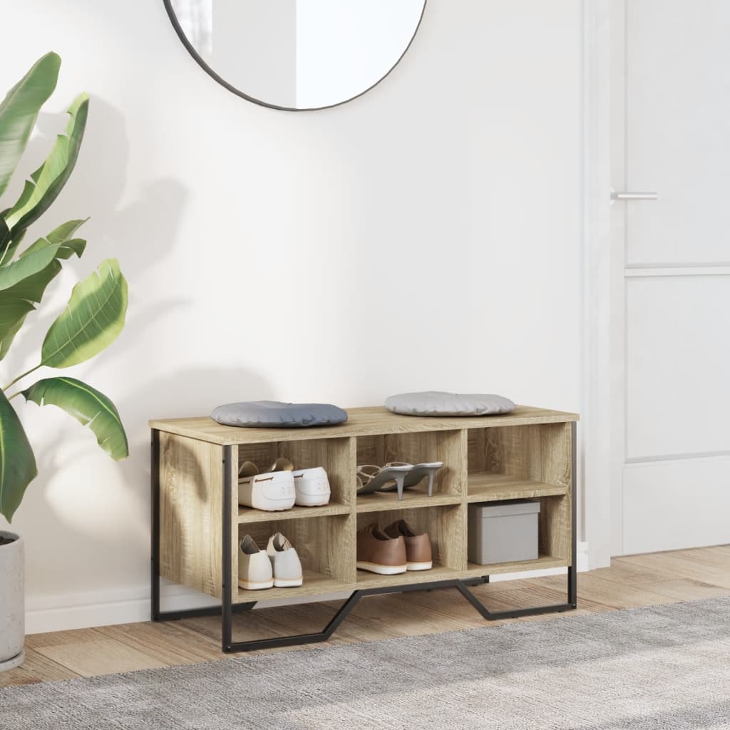 Armoire à chaussures chêne sonoma 90x38x45,5 cm - XIOS