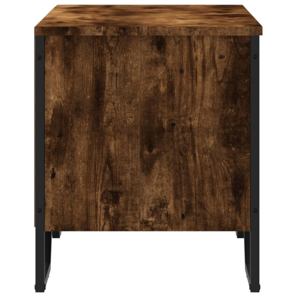 Armoire à chaussures chêne fumé 90x38x45,5 cm bois d'ingénierie - XIOS