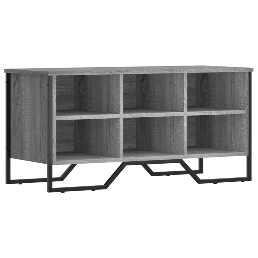 Armoire à chaussures sonoma gris 90x38x45,5cm bois d'ingénierie - XIOS