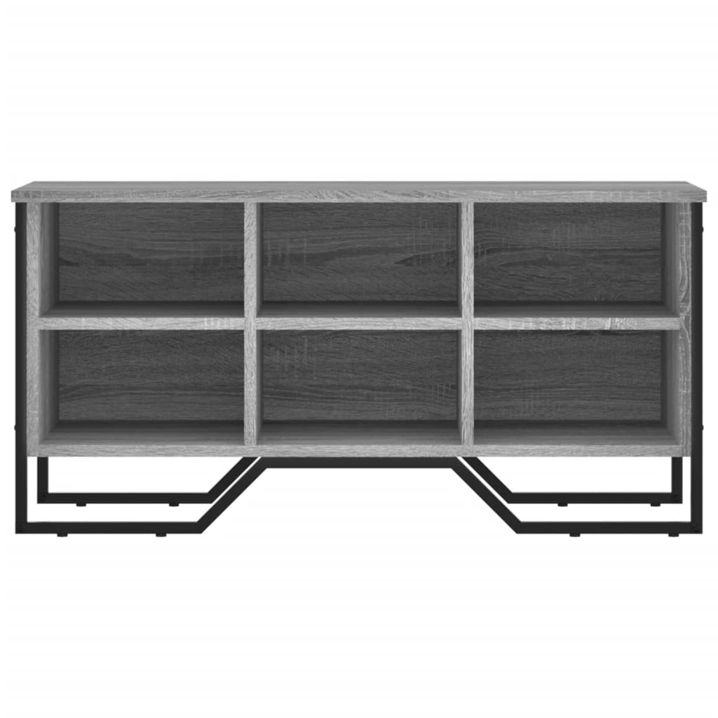 Armoire à chaussures sonoma gris 90x38x45,5cm bois d'ingénierie - XIOS