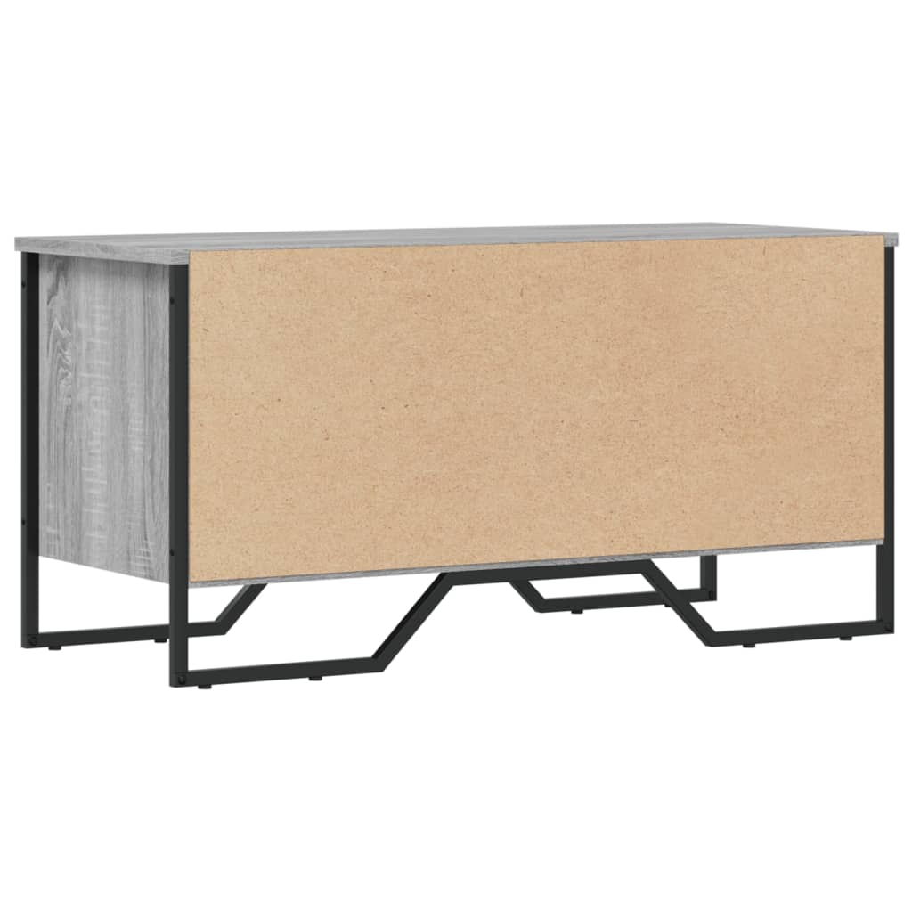 Armoire à chaussures sonoma gris 90x38x45,5cm bois d'ingénierie - XIOS