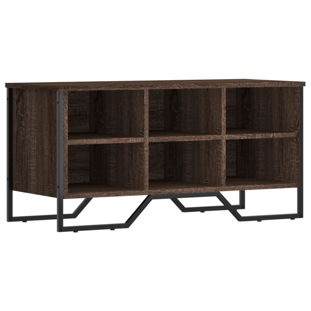 Armoire à chaussures chêne marron 90x38x45,5 cm bois ingénierie - XIOS