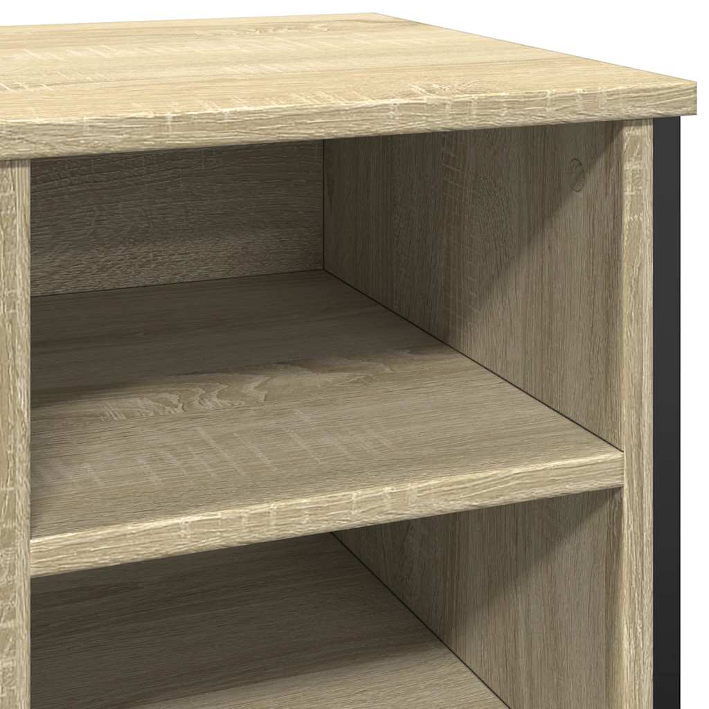 Armoire à chaussures chêne sonoma 90x38x61,5 cm bois ingénierie - XIOS