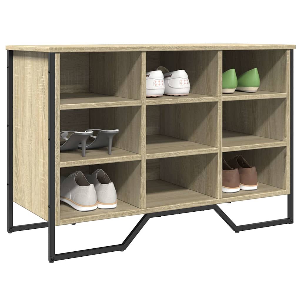 Armoire à chaussures chêne sonoma 90x38x61,5 cm bois ingénierie - XIOS