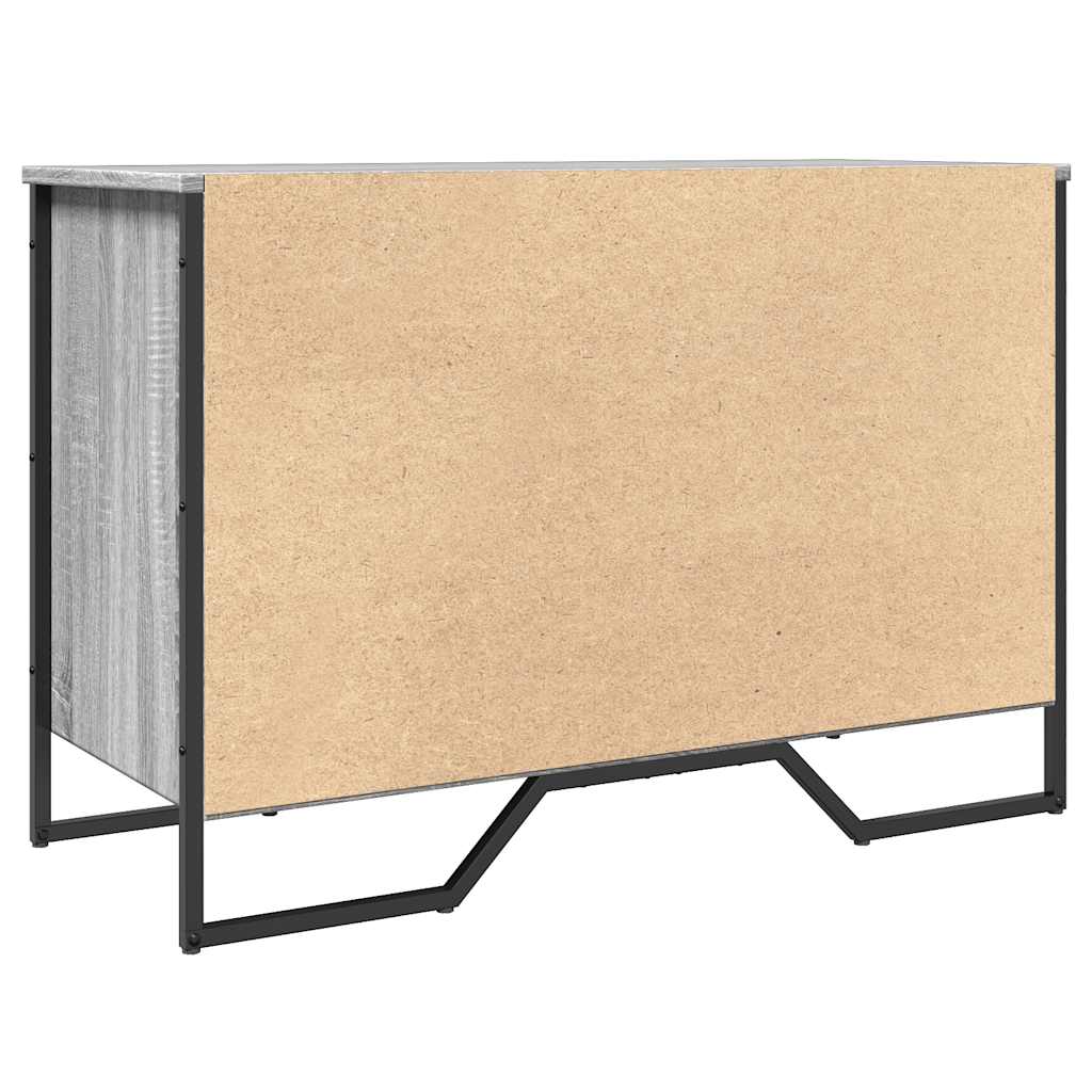 Armoire à chaussures sonoma gris 90x38x61,5cm bois d'ingénierie - XIOS