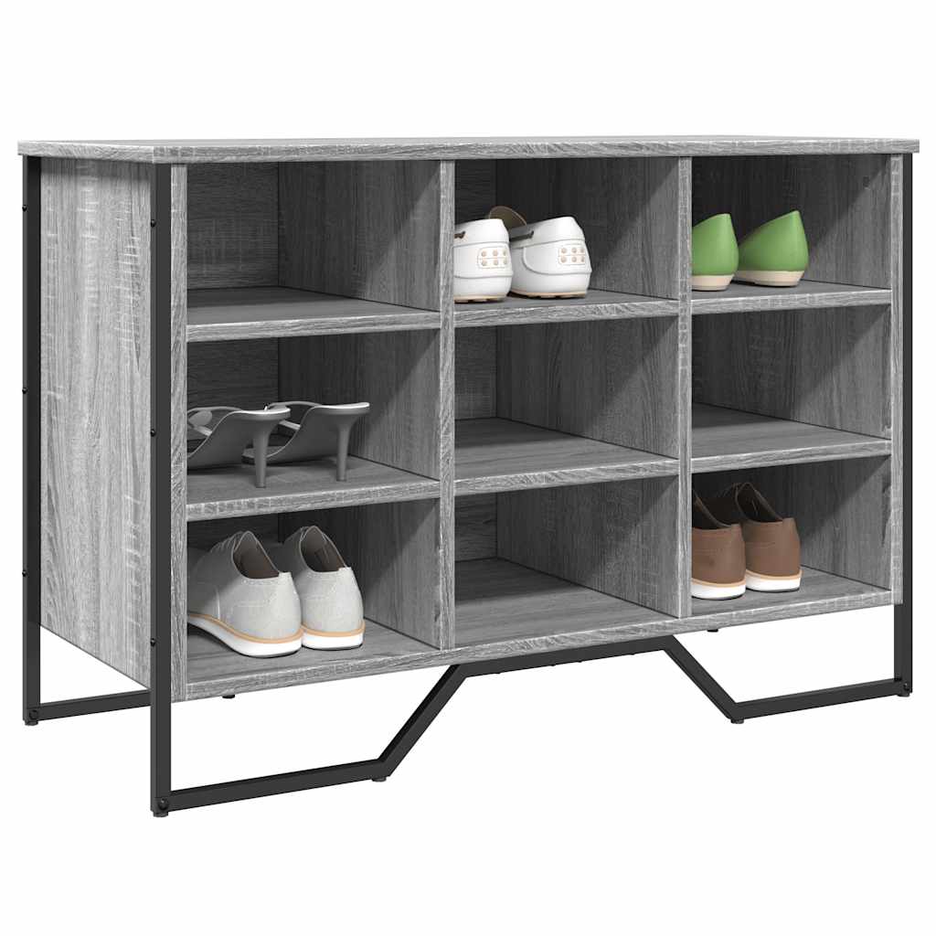 Armoire à chaussures sonoma gris 90x38x61,5cm bois d'ingénierie - XIOS