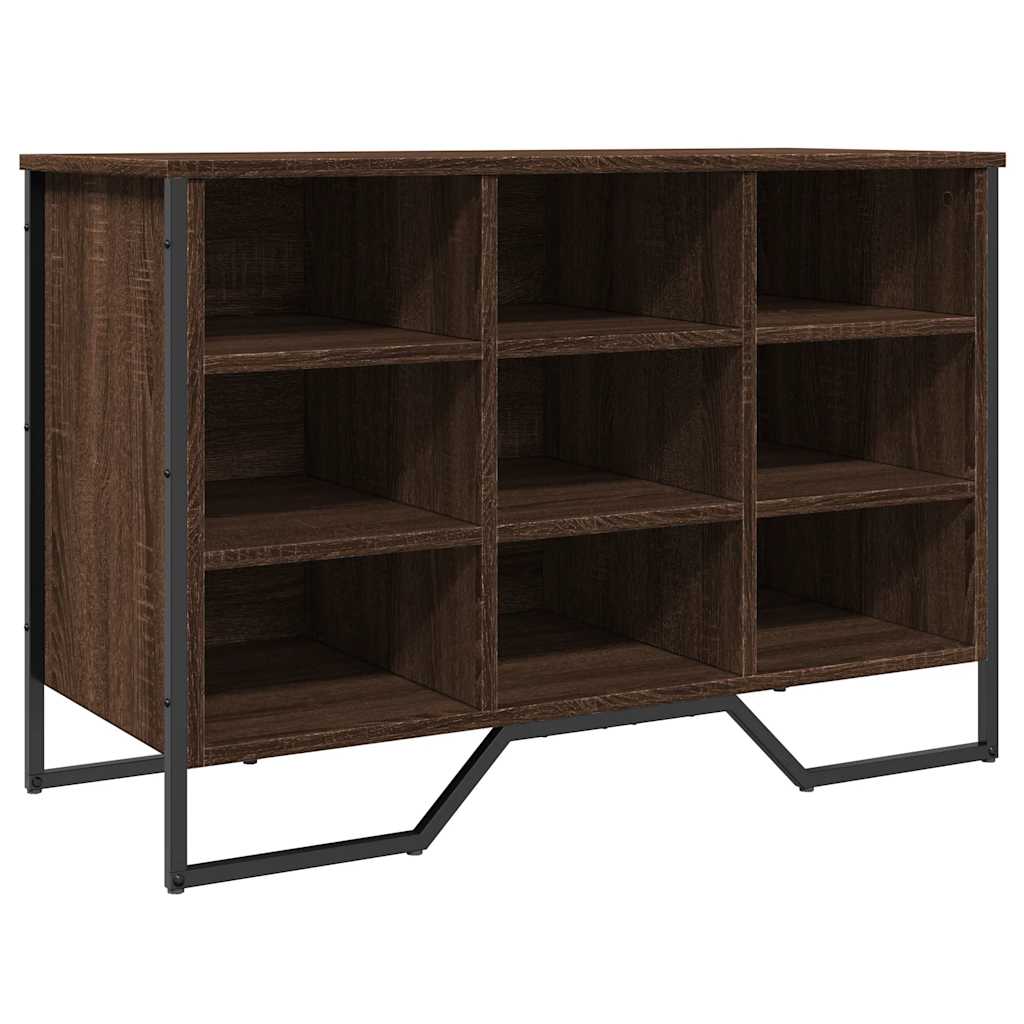 Armoire à chaussures chêne marron 90x38x61,5 cm bois ingénierie - XIOS