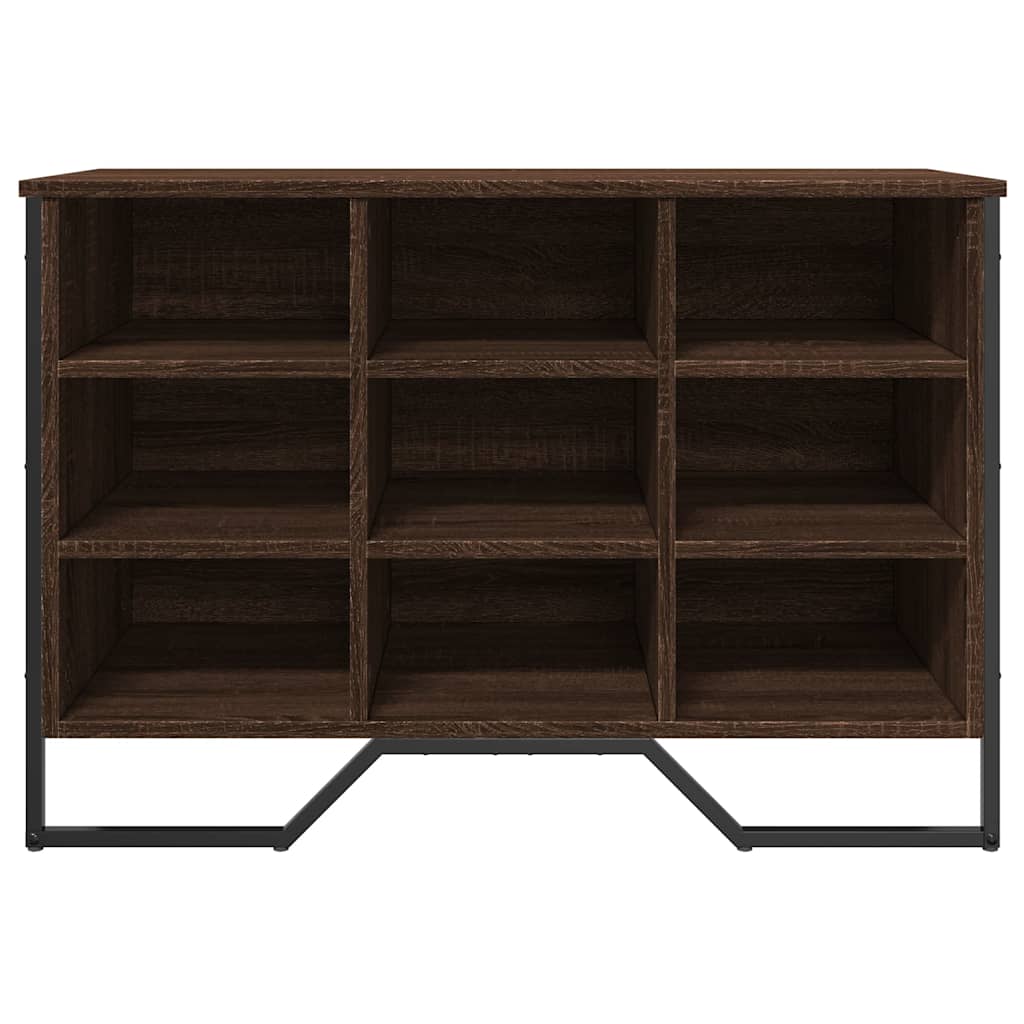 Armoire à chaussures chêne marron 90x38x61,5 cm bois ingénierie - XIOS