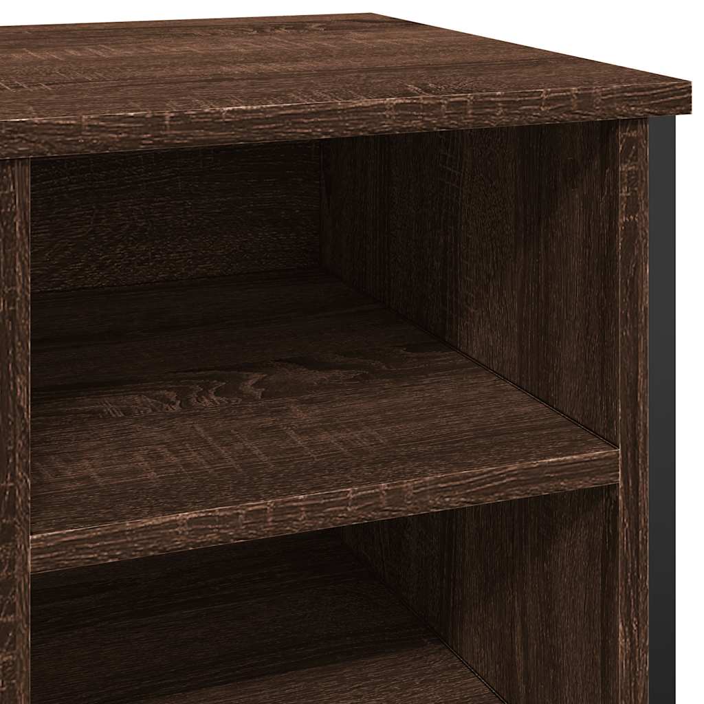 Armoire à chaussures chêne marron 90x38x61,5 cm bois ingénierie - XIOS