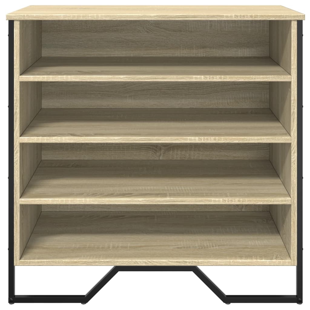 Armoire à chaussures chêne sonoma 80x38x78 cm bois d'ingénierie - XIOS