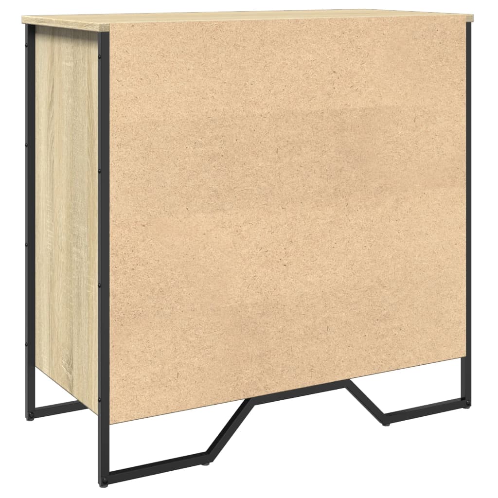 Armoire à chaussures chêne sonoma 80x38x78 cm bois d'ingénierie - XIOS