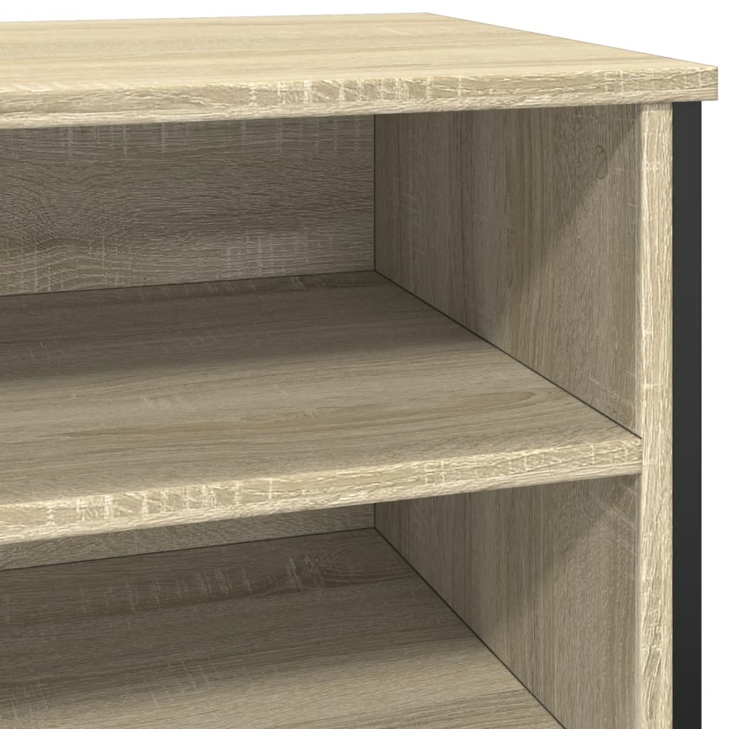 Armoire à chaussures chêne sonoma 80x38x78 cm bois d'ingénierie - XIOS