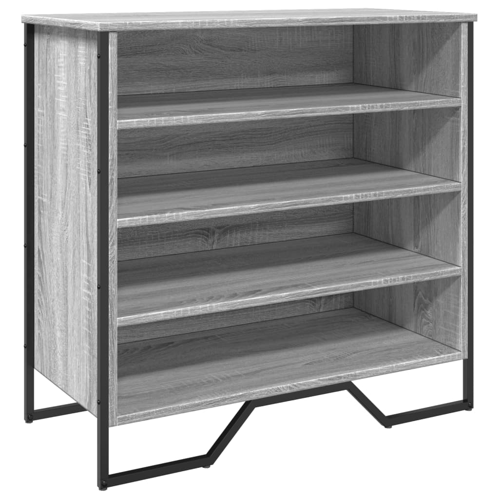 Armoire à chaussures sonoma gris 80x38x78 cm bois d'ingénierie - XIOS