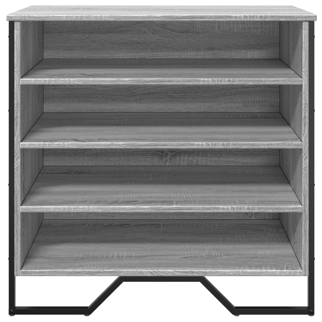 Armoire à chaussures sonoma gris 80x38x78 cm bois d'ingénierie - XIOS