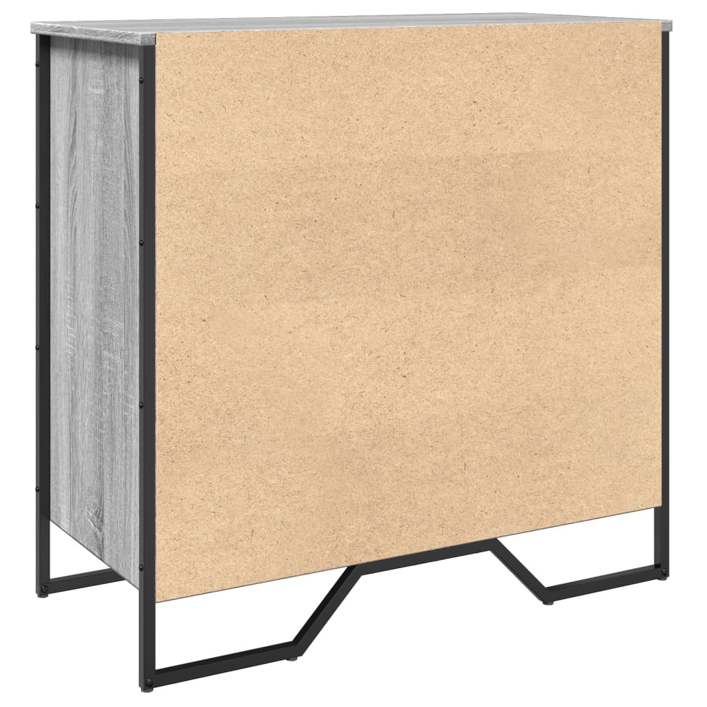 Armoire à chaussures sonoma gris 80x38x78 cm bois d'ingénierie - XIOS