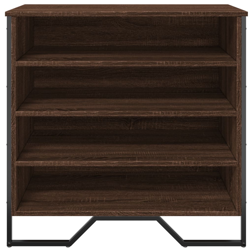 Armoire à chaussures chêne marron 80x38x78 cm bois d'ingénierie - XIOS