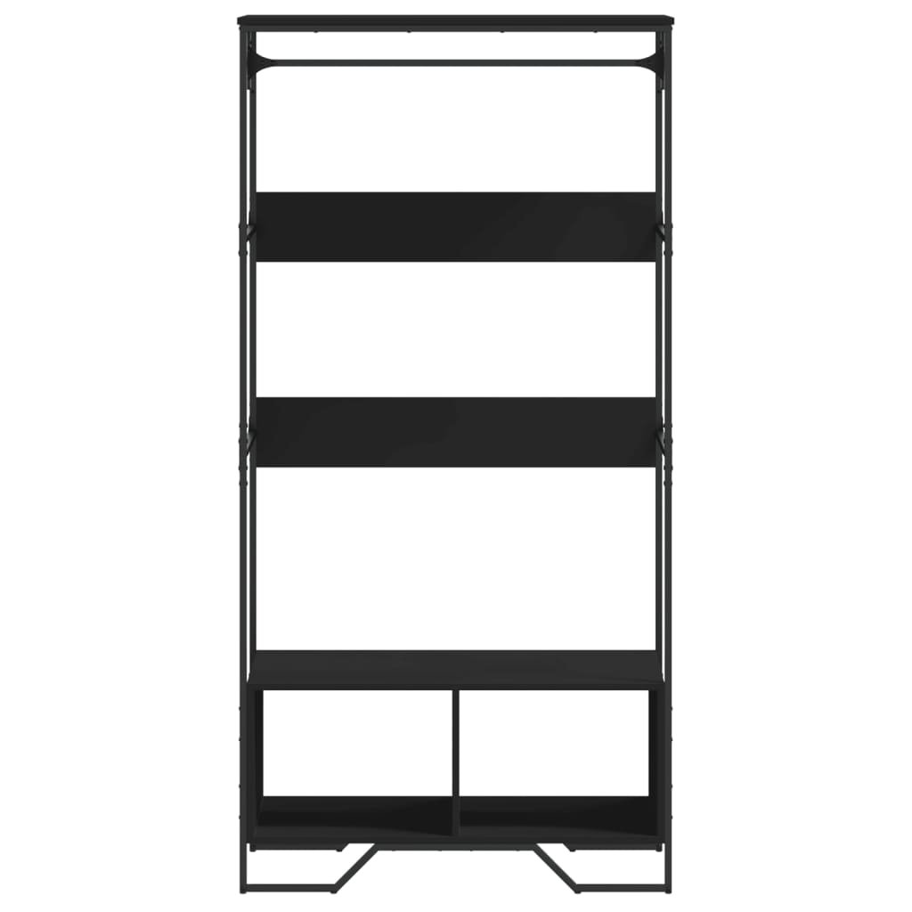 Armoire noir 90x50x180 cm bois d’ingénierie - XIOS