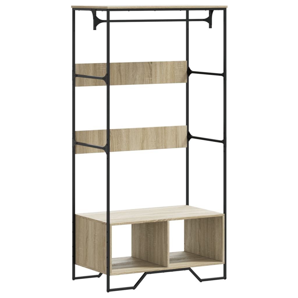 Armoire chêne sonoma 90x50x180 cm bois d'ingénierie - XIOS