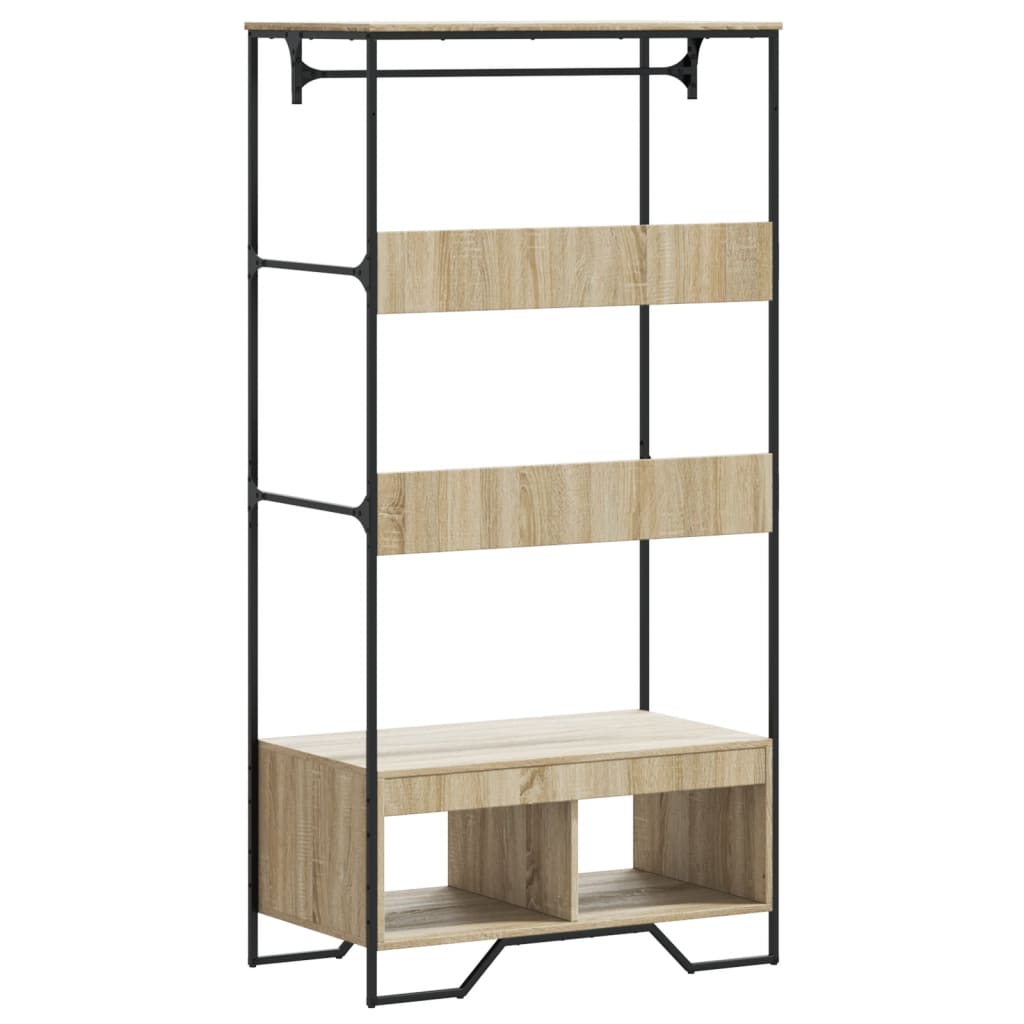 Armoire chêne sonoma 90x50x180 cm bois d'ingénierie - XIOS