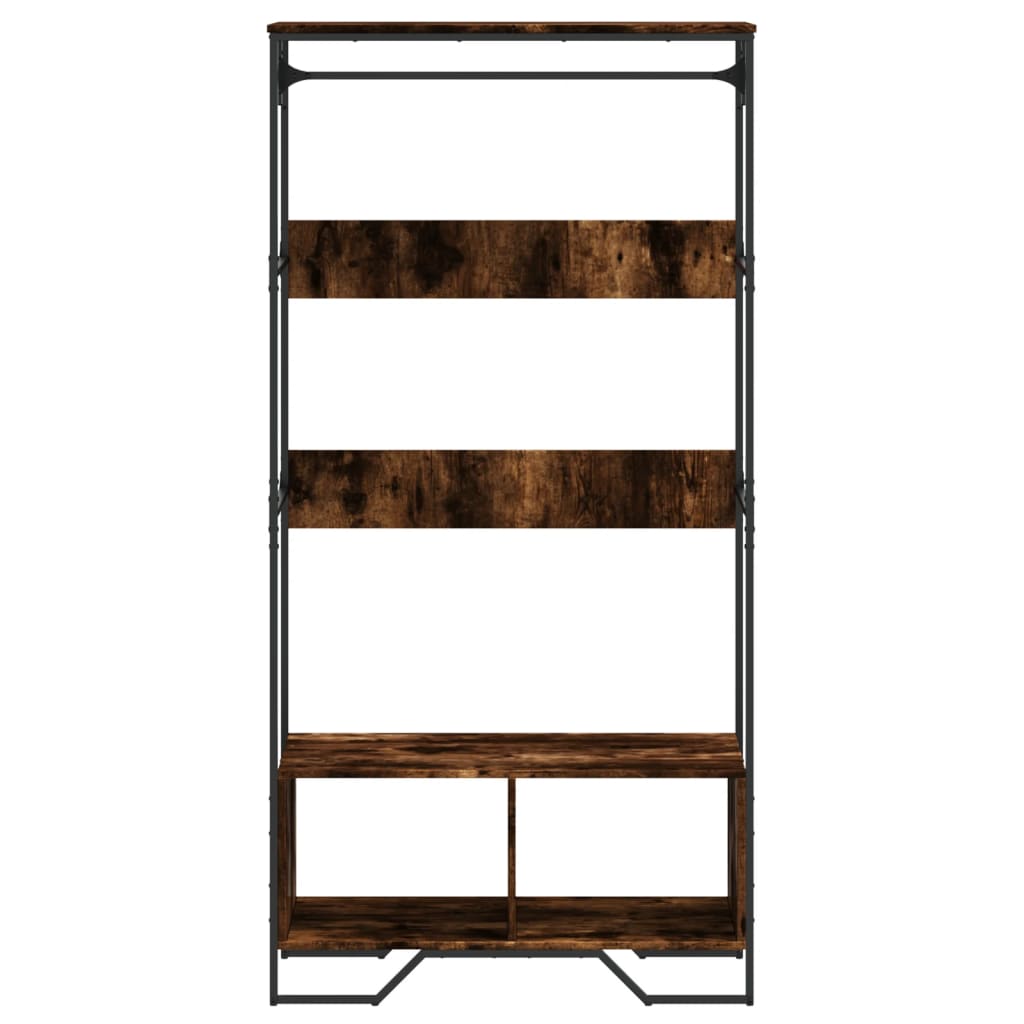 Armoire chêne fumé 90x50x180 cm bois d'ingénierie - XIOS