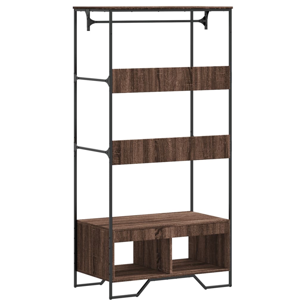 Armoire chêne marron 90x50x180 cm bois d'ingénierie - XIOS