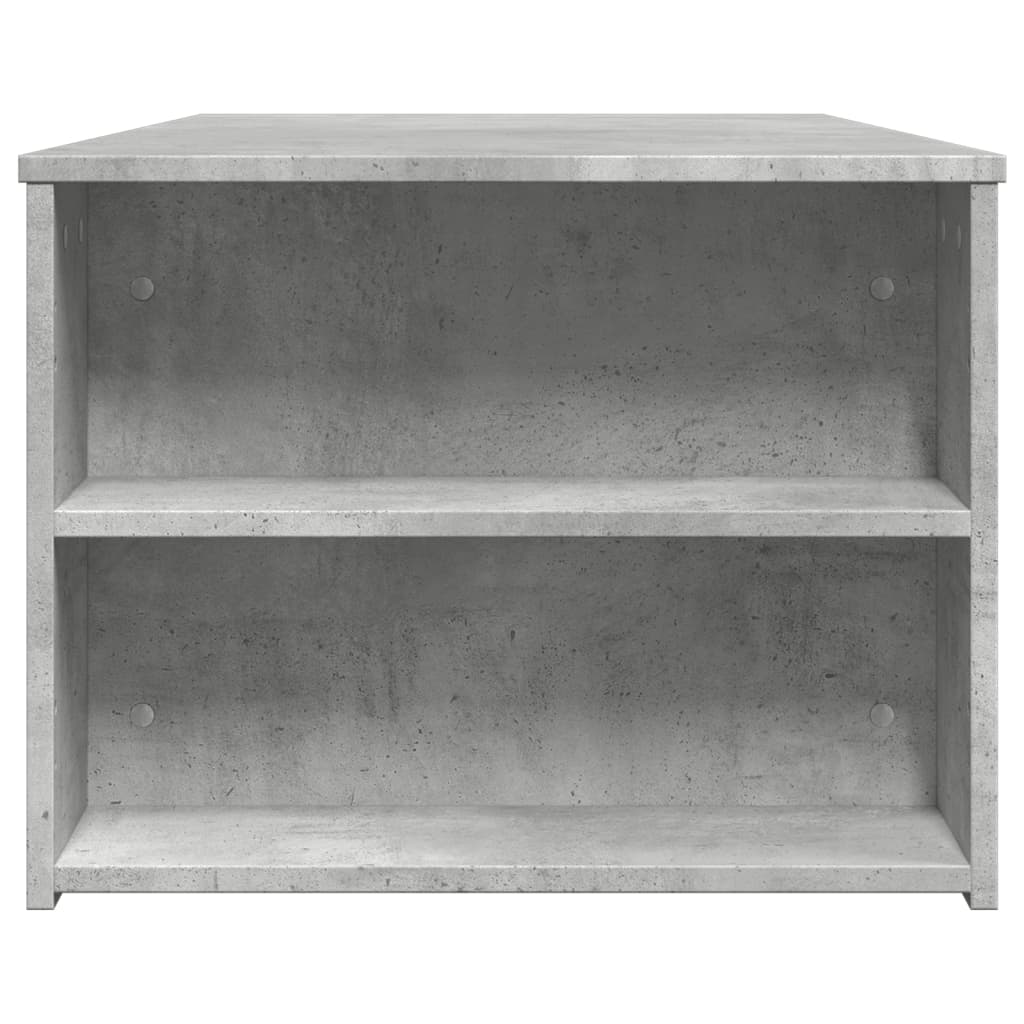 Table basse gris béton 102x55x42 cm bois d'ingénierie - XIOS