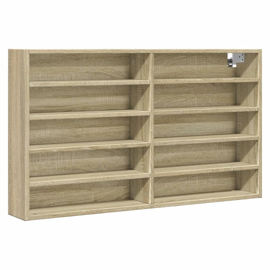 Armoire à vitrine chêne sonoma 100x15x58 cm bois d'ingénierie Étagères murales & corniches vidaXL