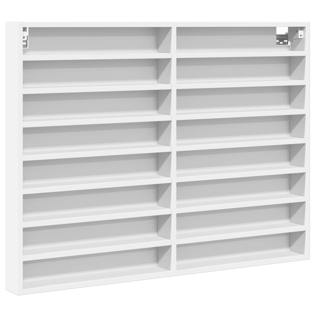 Armoire à vitrine blanc 100x8,5x75 cm bois d'ingénierie - XIOS
