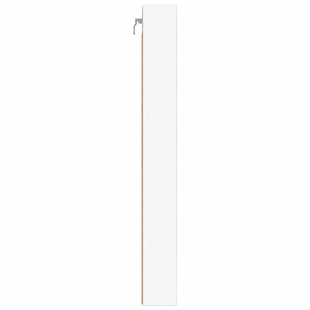 Armoire à vitrine blanc 100x8,5x75 cm bois d'ingénierie - XIOS