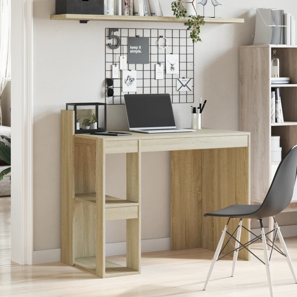 Bureau chêne sonoma 103,5x56,5x94 cm bois d'ingénierie Bureaux vidaXL