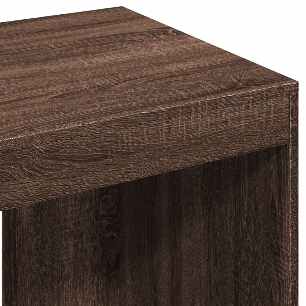 Bureau chêne marron 103,5x56,5x94 cm bois d'ingénierie Bureaux vidaXL