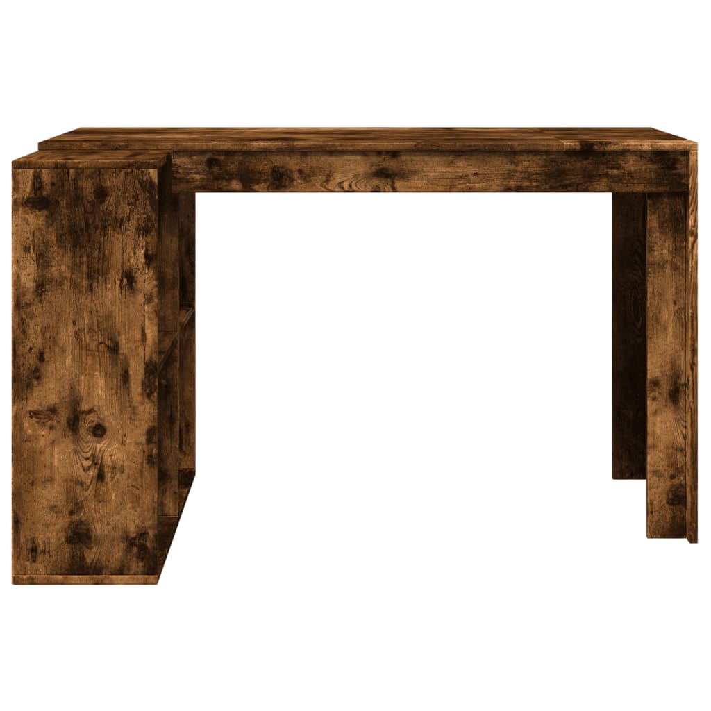 Bureau chêne fumé 123,5x73,5x75 cm bois d'ingénierie Bureaux vidaXL