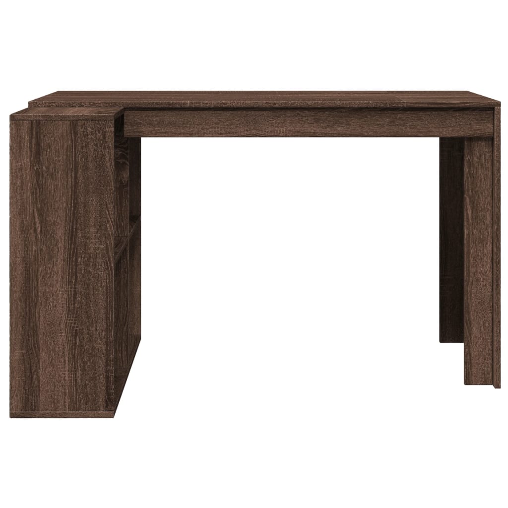 Bureau chêne marron 123,5x73,5x75 cm bois d'ingénierie - XIOS