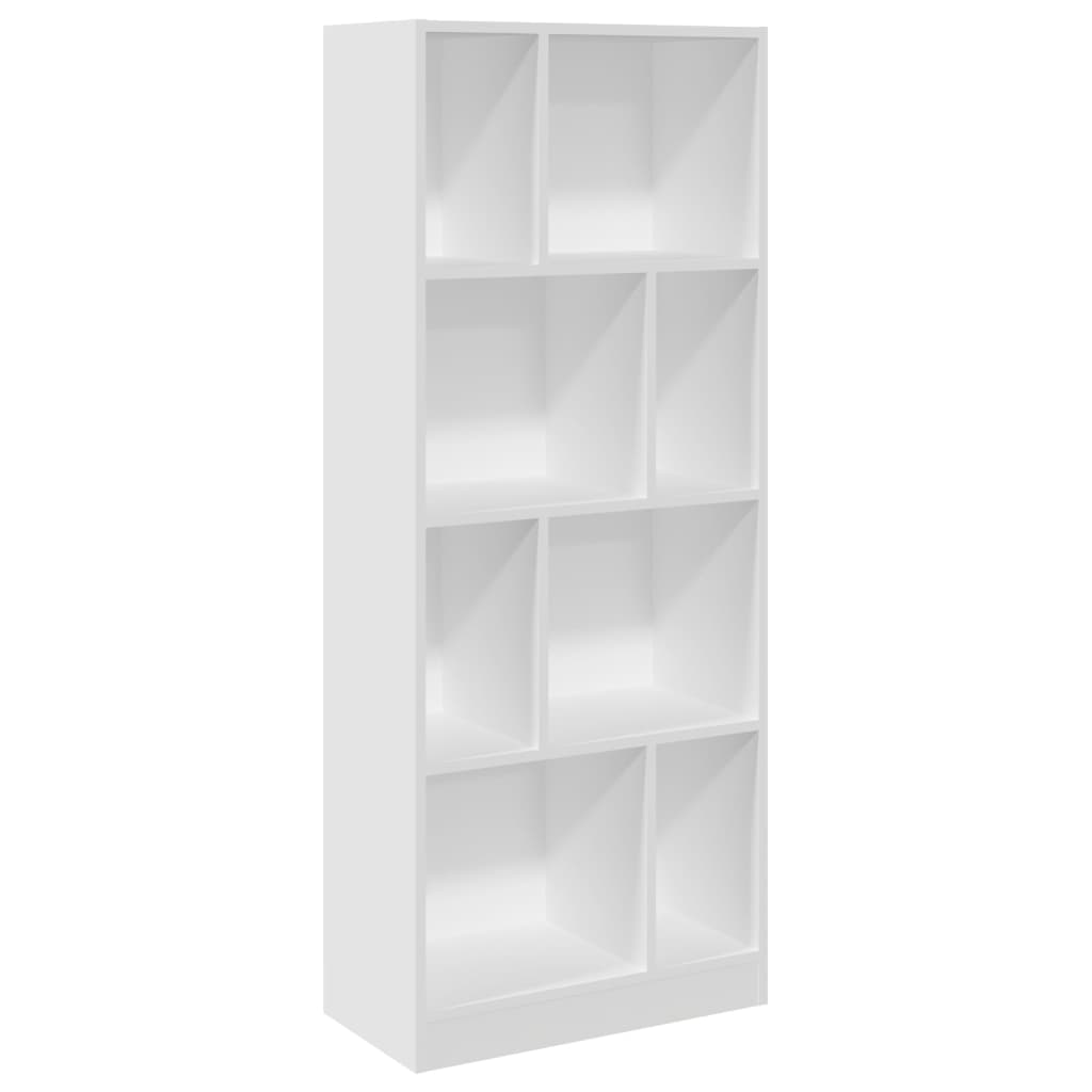 Bibliothèque blanc 57x28,5x141 cm bois d'ingénierie - XIOS