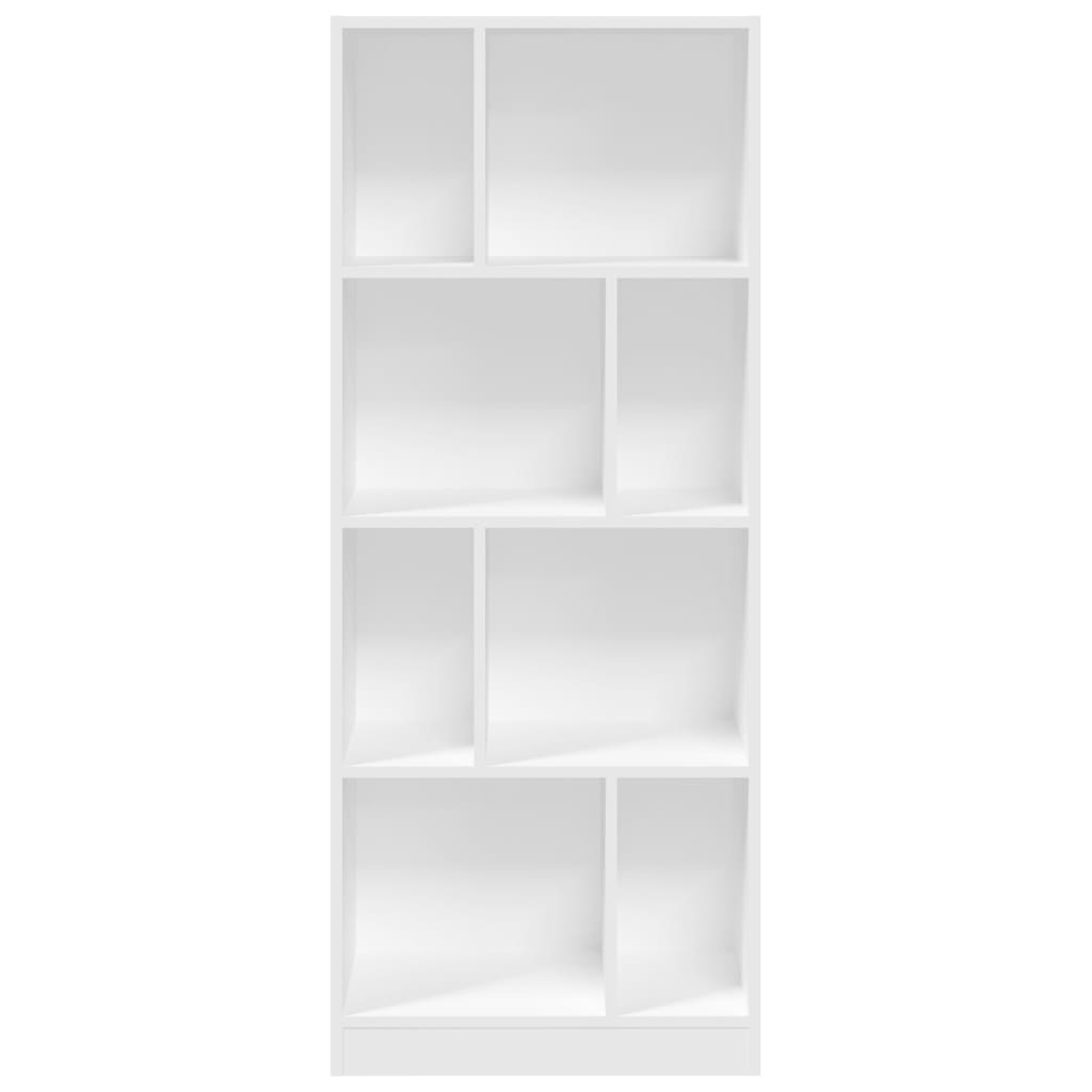 Bibliothèque blanc 57x28,5x141 cm bois d'ingénierie - XIOS