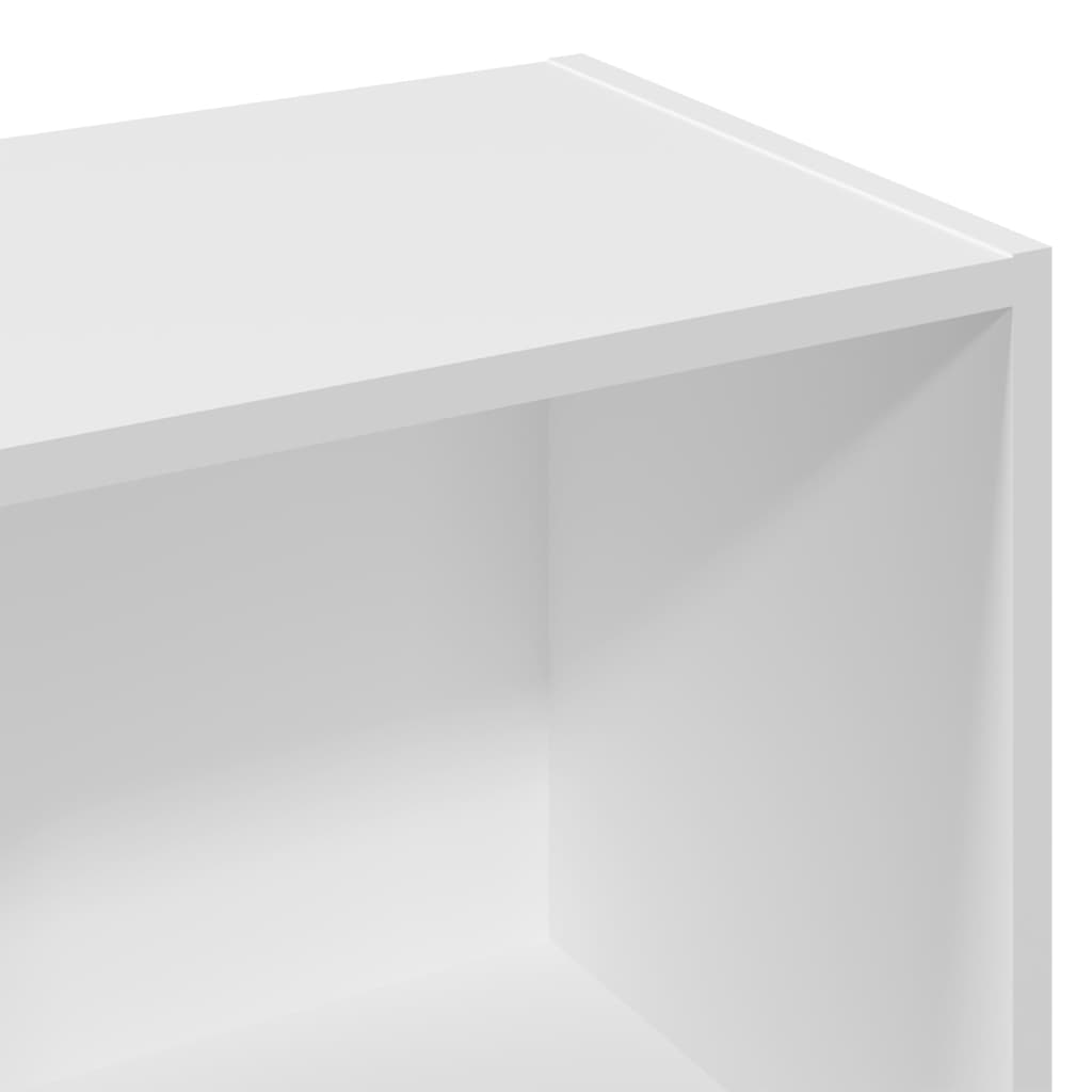 Bibliothèque blanc 57x28,5x141 cm bois d'ingénierie - XIOS