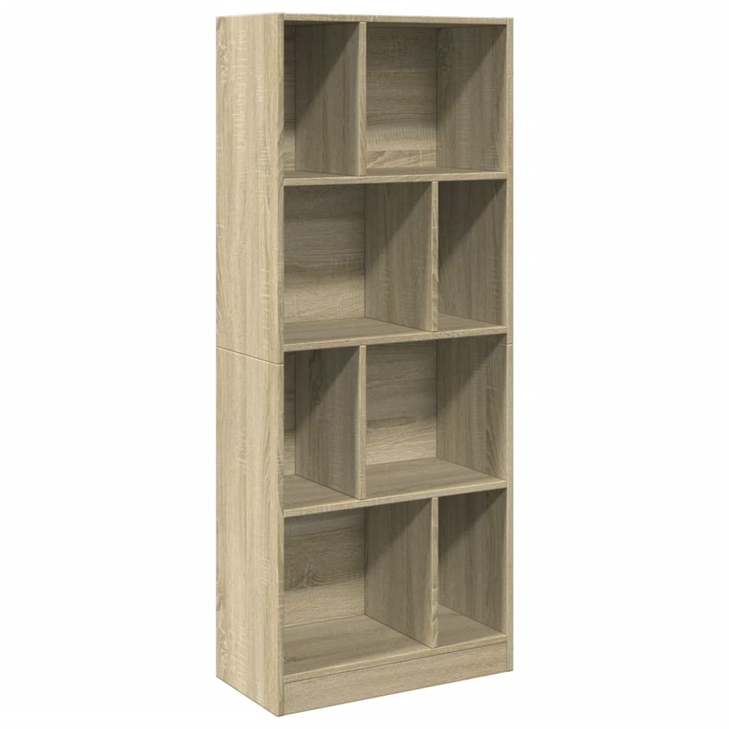 Bibliothèque chêne sonoma 57x28,5x141 cm bois d'ingénierie - XIOS