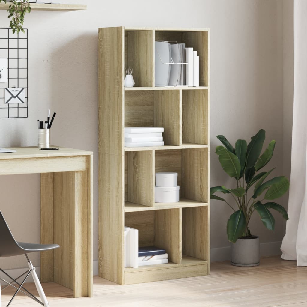 Bibliothèque chêne sonoma 57x28,5x141 cm bois d'ingénierie - XIOS