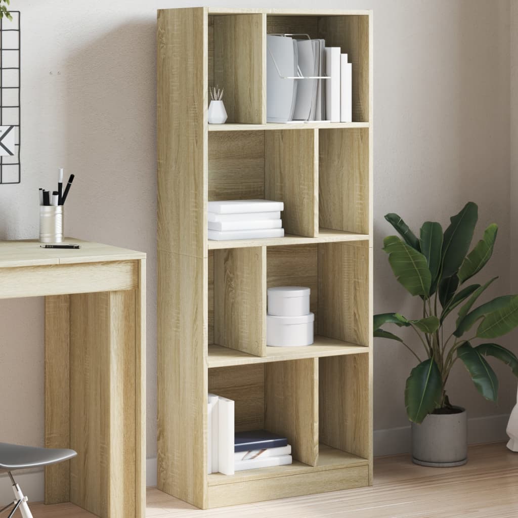 Bibliothèque chêne sonoma 57x28,5x141 cm bois d'ingénierie - XIOS