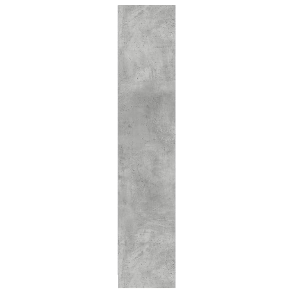 Bibliothèque gris béton 57x28,5x141 cm bois d'ingénierie - XIOS