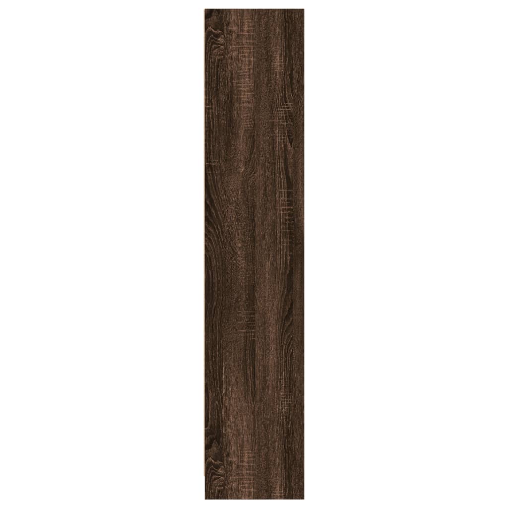 Bibliothèque chêne marron 57x28,5x141 cm bois d'ingénierie - XIOS