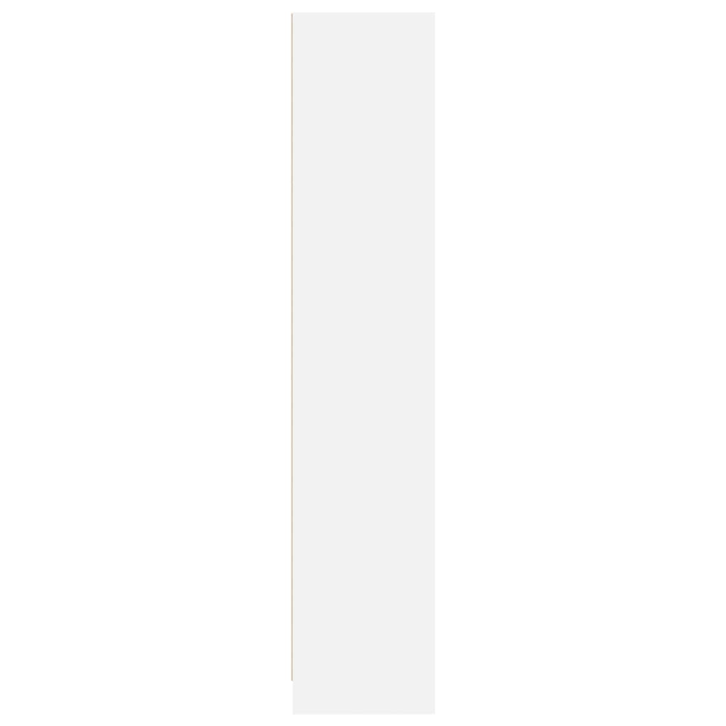 Bibliothèque blanc 57x28,5x107,5 cm bois d'ingénierie - XIOS