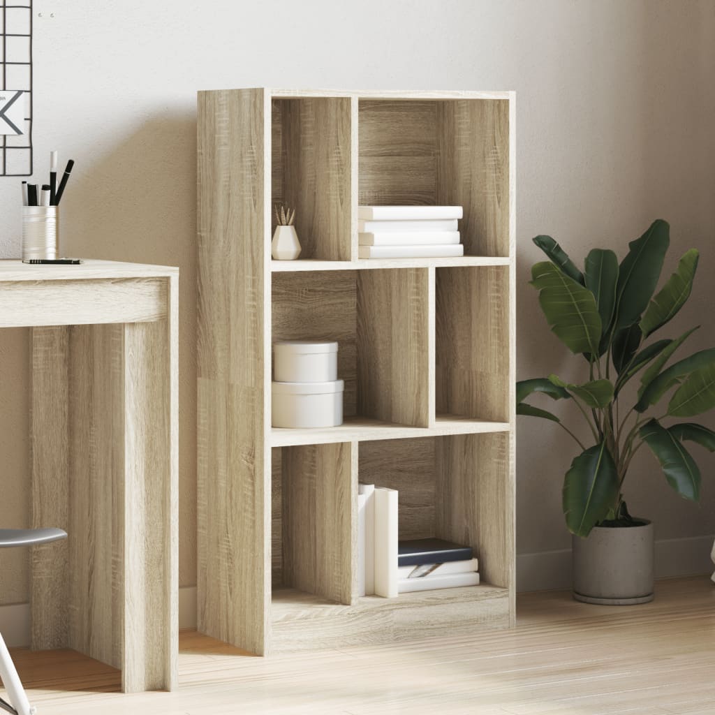 Bibliothèque chêne sonoma 57x28,5x107,5 cm bois d'ingénierie - XIOS