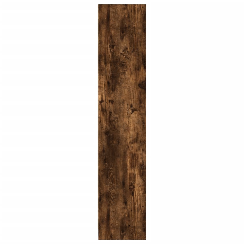Bibliothèque chêne fumé 57x28,5x107,5 cm bois d'ingénierie - XIOS