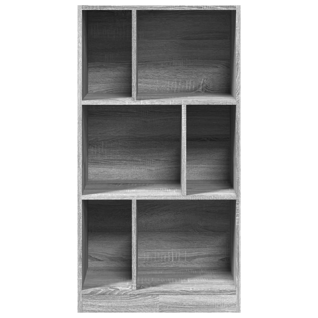 Bibliothèque sonoma gris 57x28,5x107,5 cm bois d'ingénierie - XIOS